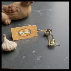 NEW ✮ Pendant Bracelet Charm Bird on Swing with Lobster Clasp